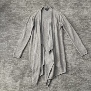 Barefoot Dreams Cardigan Womens L/XL Gray Bamboo Chic Lite Waterfall Style 436